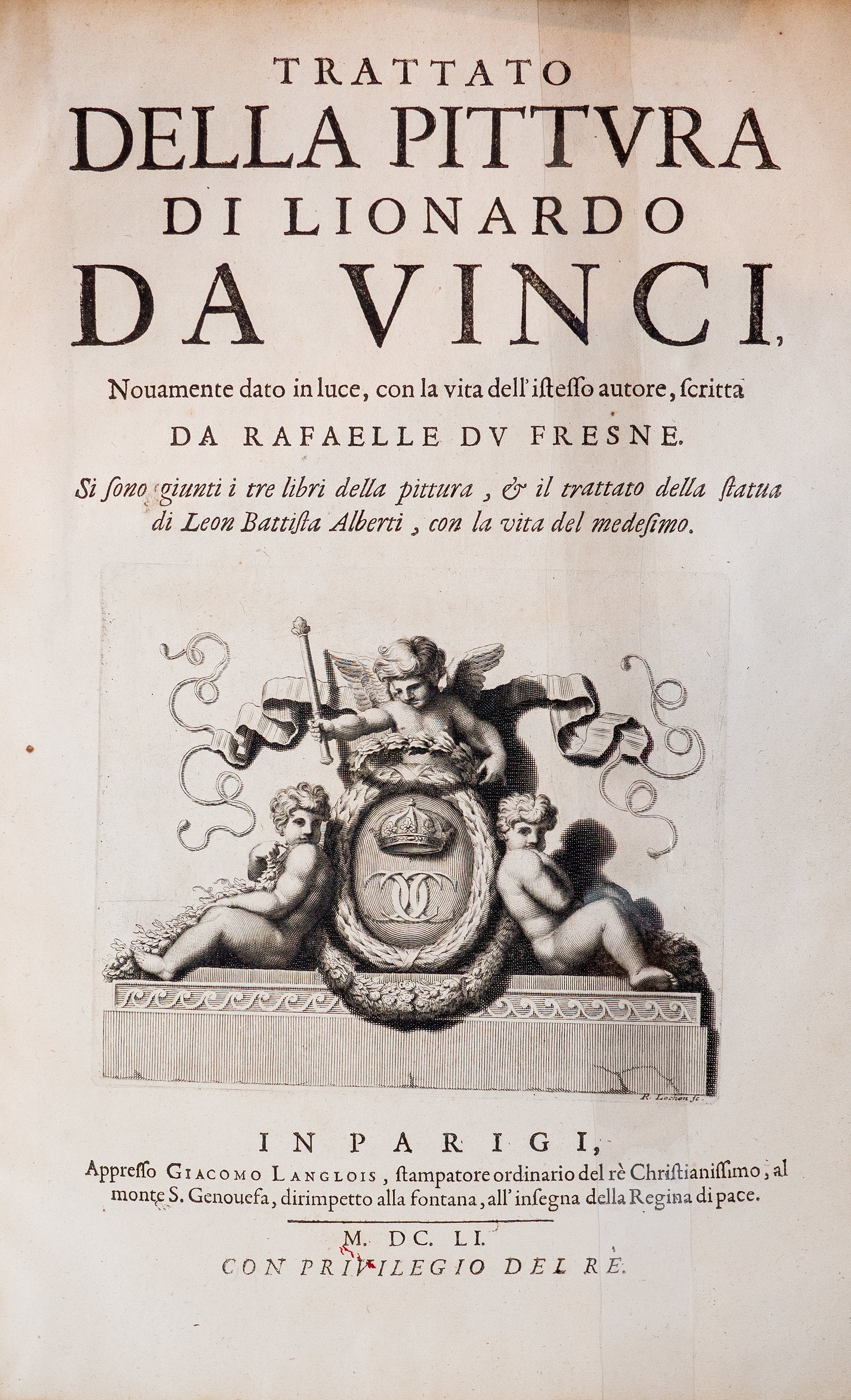 Portada del Tratado de la pintura