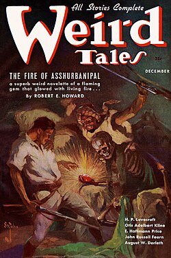 Portada clásica de la revista Weird Tales