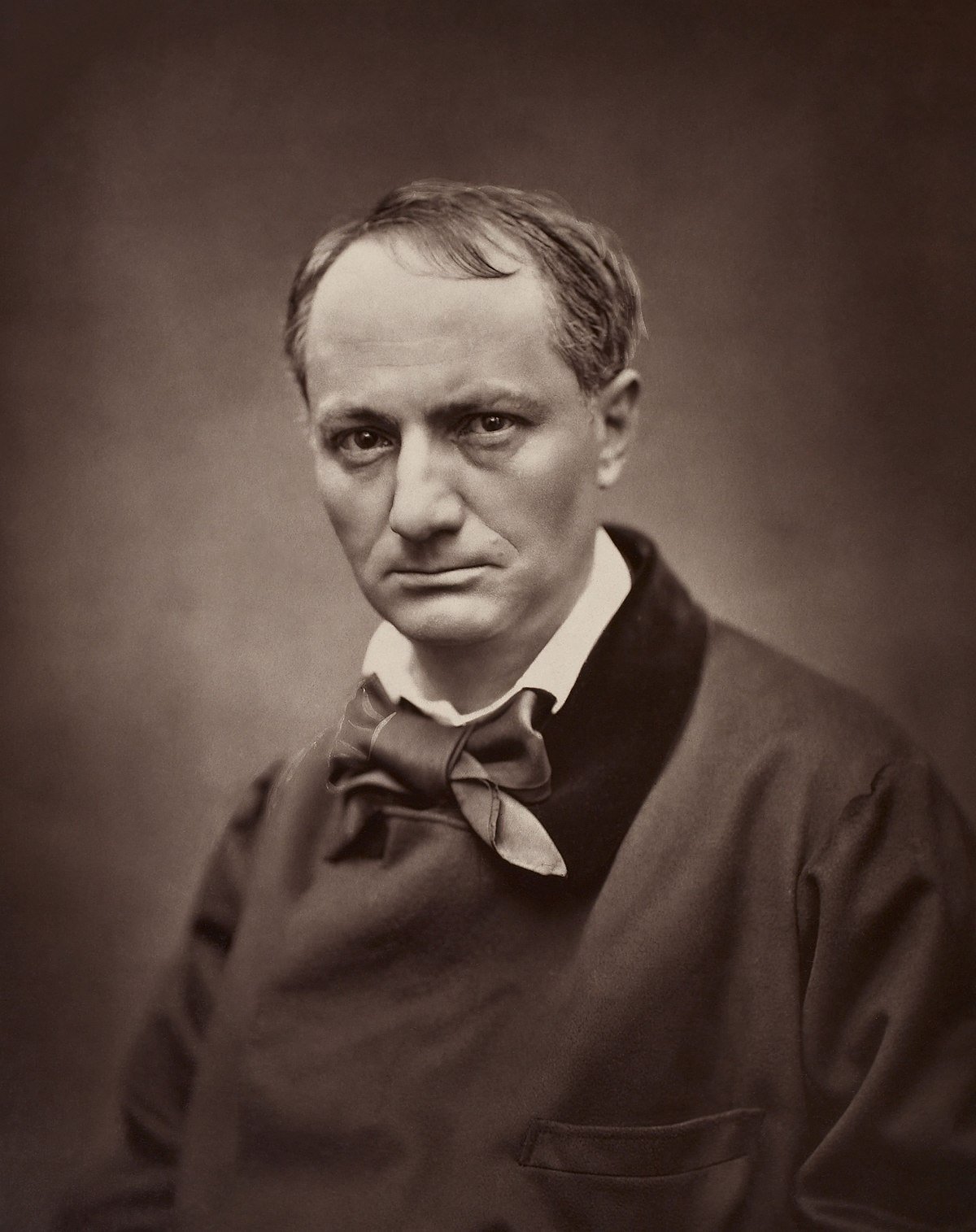 Retrato fotográfico de Charles Baudelaire por Étienne Carjat