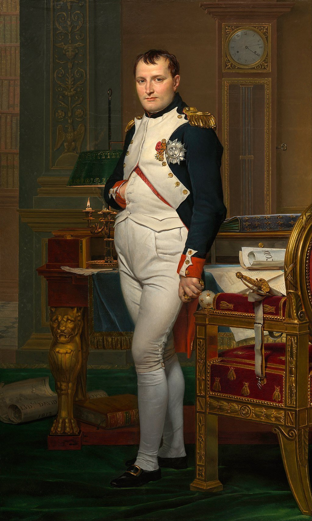 Napoleón en su estudio en las Tullerías, por Jacques-Louis David