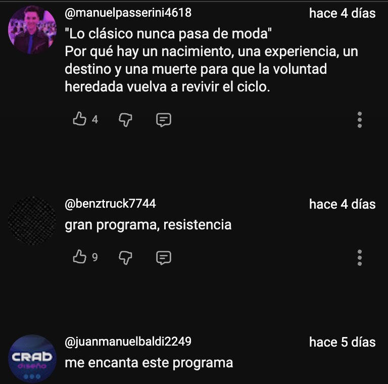 YouTube comment 3